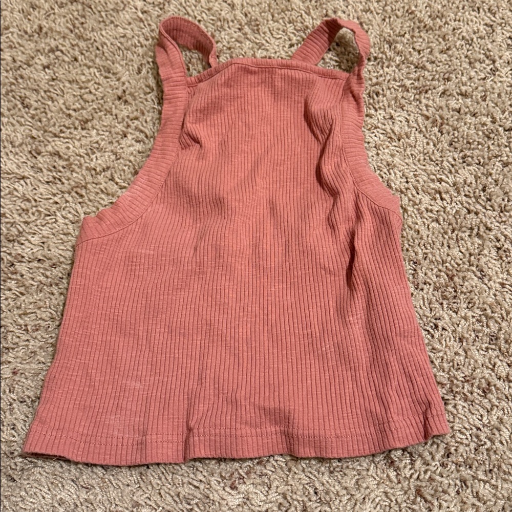 Papermoon Ribbed Tank Top - Dusty Rose